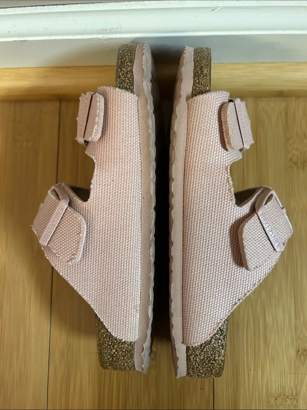 Birkenstock Kids Double-Strap Light Pink Sandals size 2 - Picture 5 of 7